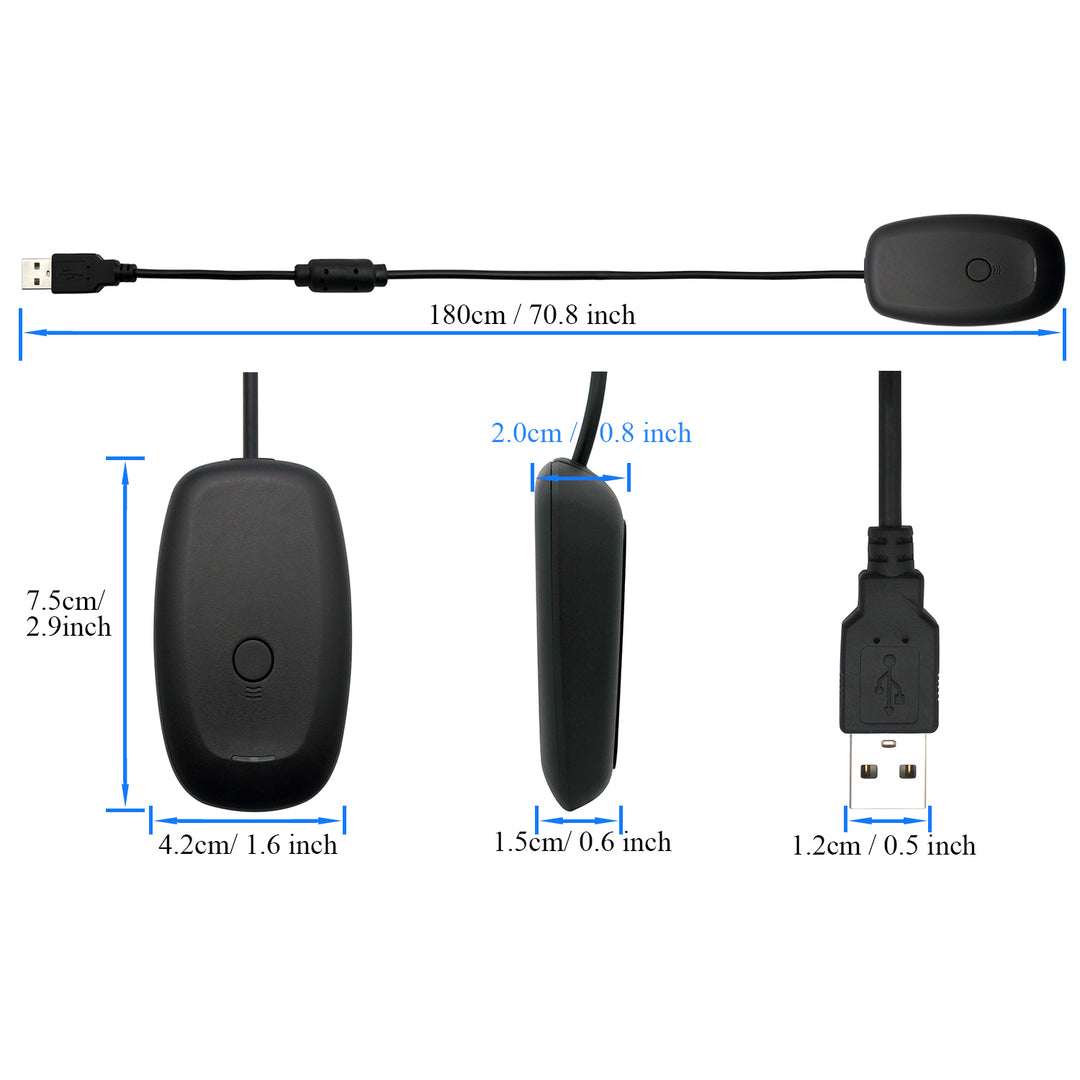 OSTENT USB Wireless Controller PC Laptop Receiver for Microsoft Xbox 3 OSTENT Official Store